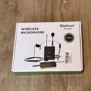Bietrun Wireless Microphone Headset System 3 in 1 Model WXM07